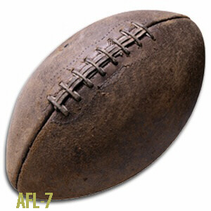 American Football made of genuine leather.
